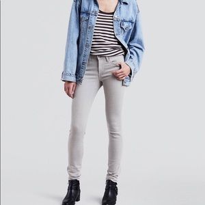 Levi Mid Rise Grey Denim